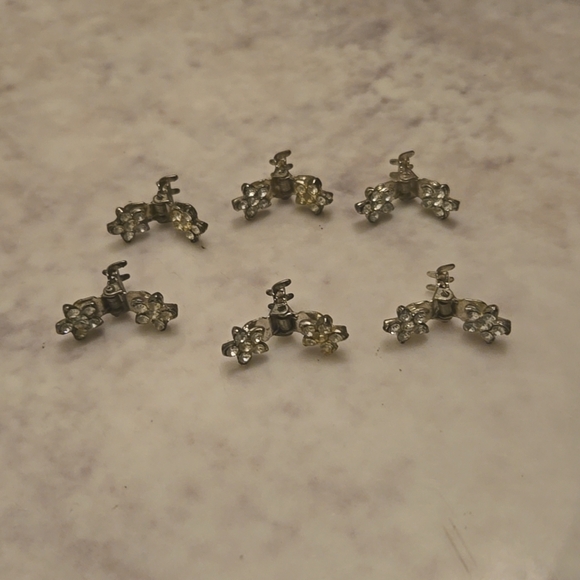 Mini Crystal Hair Accessories Sparkly Rhinestone Hair Claw Clips - Picture 2 of 5